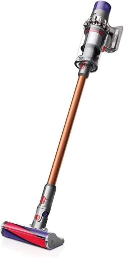 Flagship Dyson Cyclone V10 Absolute Cordless Stick Vacuum Cleaner: Powerful Dyson Digital Motor V10, 14 Cyclones, Bagless, Rechargeable, Whole-Machine Filtration + Microfiber Cloth