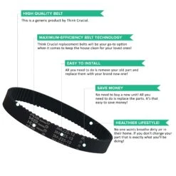 2pk Replacement 10mm Vacuum Belts, Fits Dyson DC17, Compatible With Part 911710-01 -Dyson VP2 a4e9ff60 35d9 4678 87f4 73344e6db17f