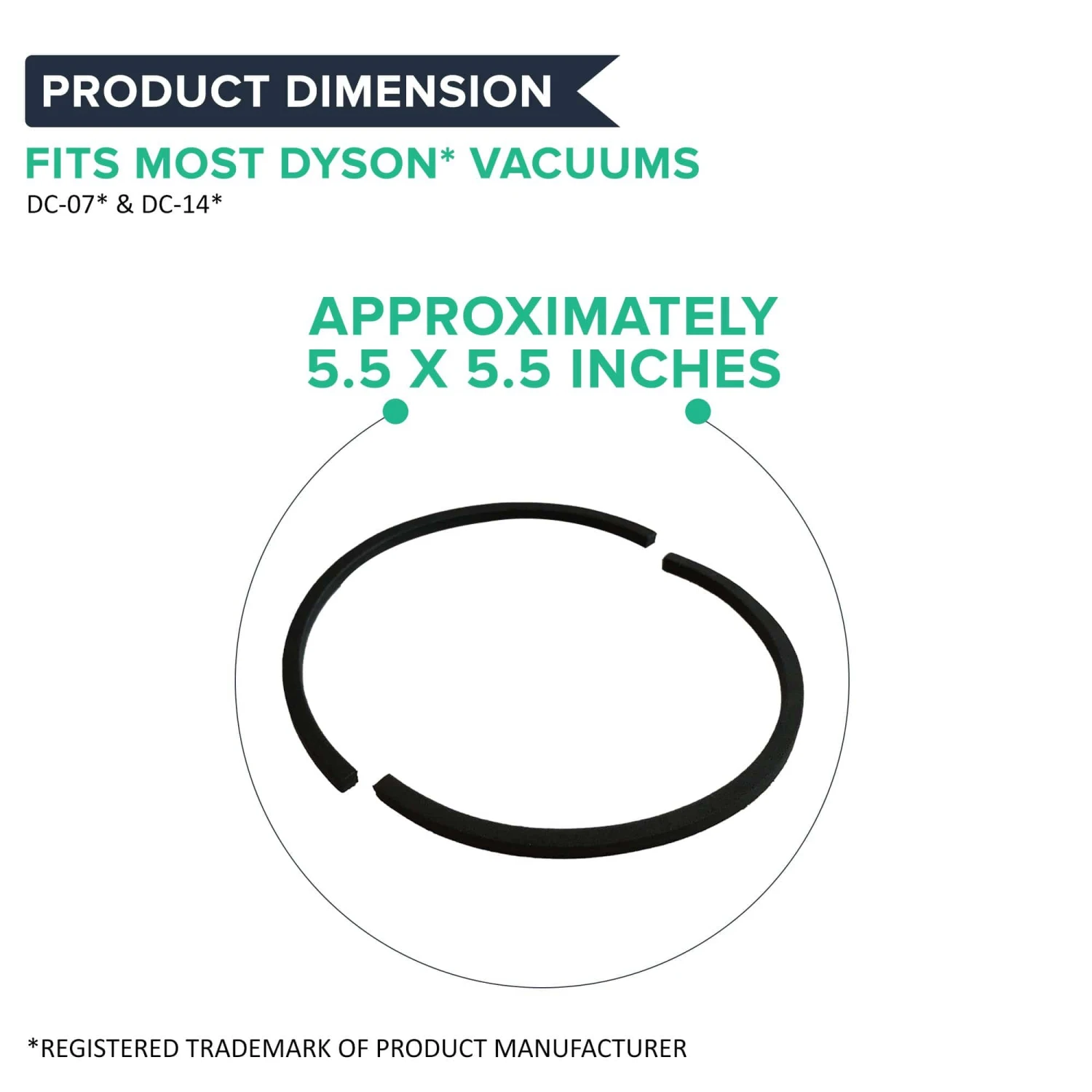Replacement Post-Motor HEPA Style Filter & Seal Kit, Fits Dyson DC07 & DC14, Compatible With Part 901420-02 & 10-2314-04 6 Replacement Post-Motor HEPA Style Filter & Seal Kit, Fits Dyson DC07 & DC14, Compatible With Part 901420-02 & 10-2314-04 - Image 4